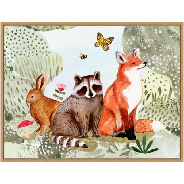 Amanti Art Fox Glen Collection A by Victoria Borges Framed Canvas Wall Art Print, 18inH x 24inW, Maple