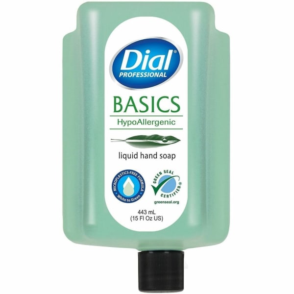 Dial Versa Basics Liquid Hand Soap - 15 fl oz (443.6 mL) - Bottle Dispenser - Hand - Green - 1 Each