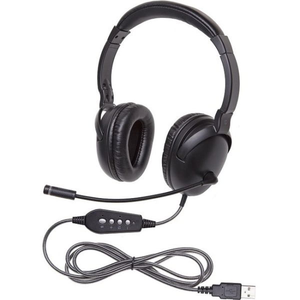 Califone NeoTech Plus 1017MUSB Headset - Stereo - USB - Wired - 32 Ohm - 20 Hz to 20 kHz - Over-the-head - 1017MUSB