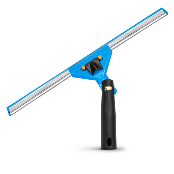 Gritt Commercial Swivel Window Squeegee With Quick Release, 14in, Blue/Silver/Black