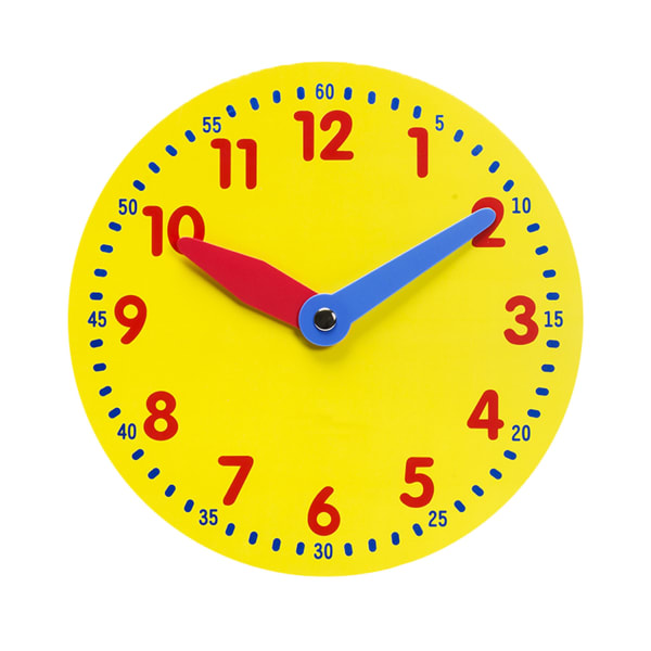 Didax Magnetic Demonstration Clock, 12in, Multicolor, Grade 1 To 4