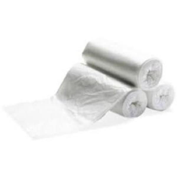 MultiPlast Systems High-Density Can Liners, 60-Gallon, 38in x 60in, 10% Recycled, Clear, 25 Bags Per Pack, Case Of 8 Packs
