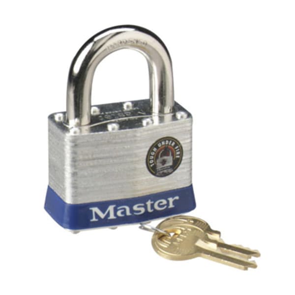Master Lock 2in Steel Security Padlock - Cut Resistant - Steel Body - Silver - 1 Each