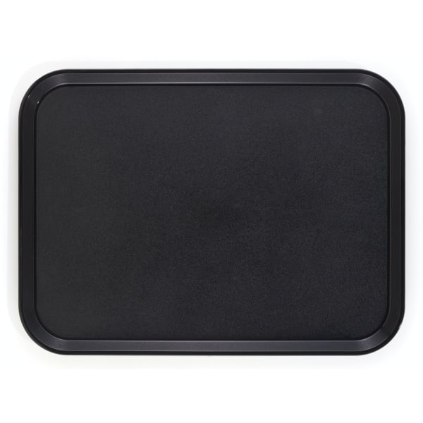 Cambro Fast Food Trays, 14in x 18in, Black, Pack Of 12 Trays