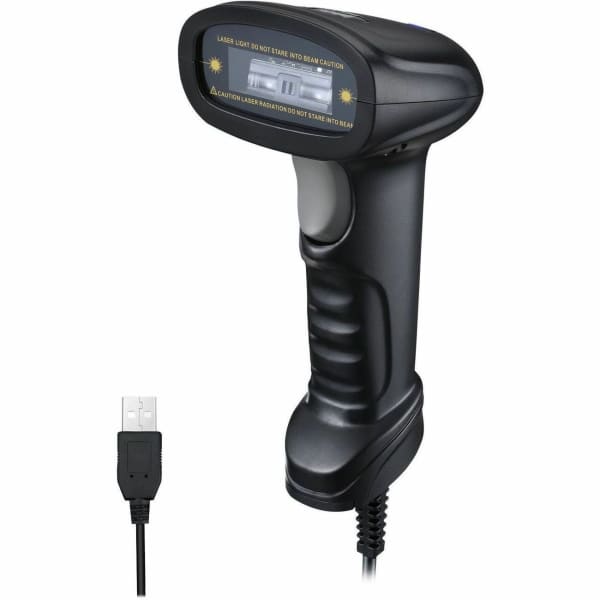 Adesso NuScan 1600U 1D Handheld CCD Barcode Scanner (USB) - Cable Connectivity - 300 scan/s - 16in Scan Distance - 1D - CCD - USB - Healthcare, Warehouse, Library, Retail
