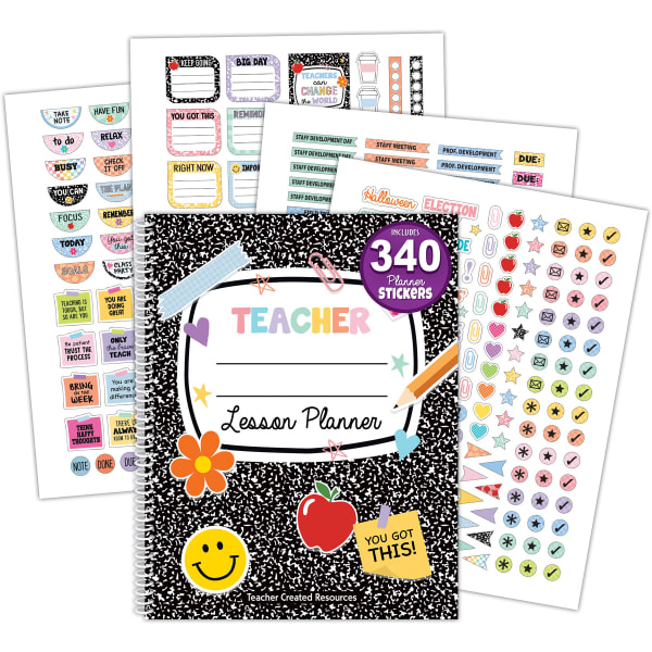 Teacher Created Resources Teacher Plan Book, Cool for School