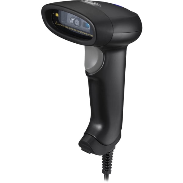 Adesso NuScan 2600U - Handheld 2D Barcode Scanner - Cable Connectivity - 30 scan/s - 12in Scan Distance - 1D, 2D - LED - USB - Logistics, Library, Healthcare, Retail, Warehouse