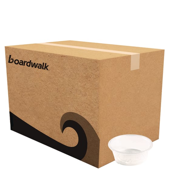 Boardwalk Polypropylene Souffle/Portion Cups, 1.5 Oz, 1-1/2inH x 1-1/2inW x 1-1/2inD, Translucent, Pack Of 2,500 Cups