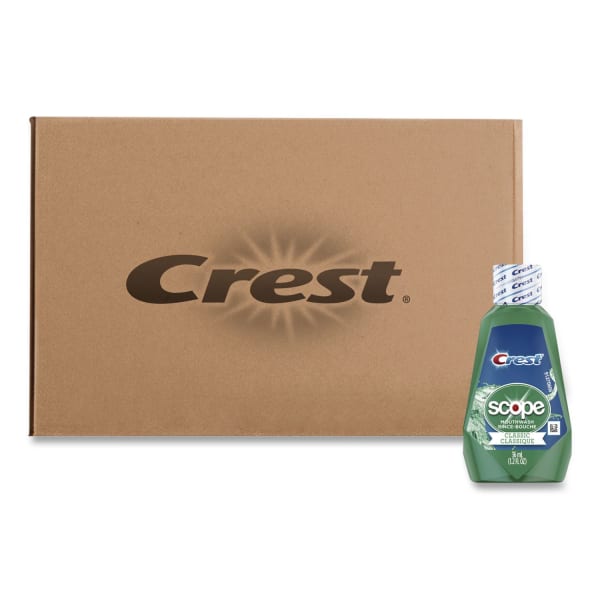 Crest And Scope Rinse, Classic Mint, 1.2 Oz, Pack Of 180 Bottles