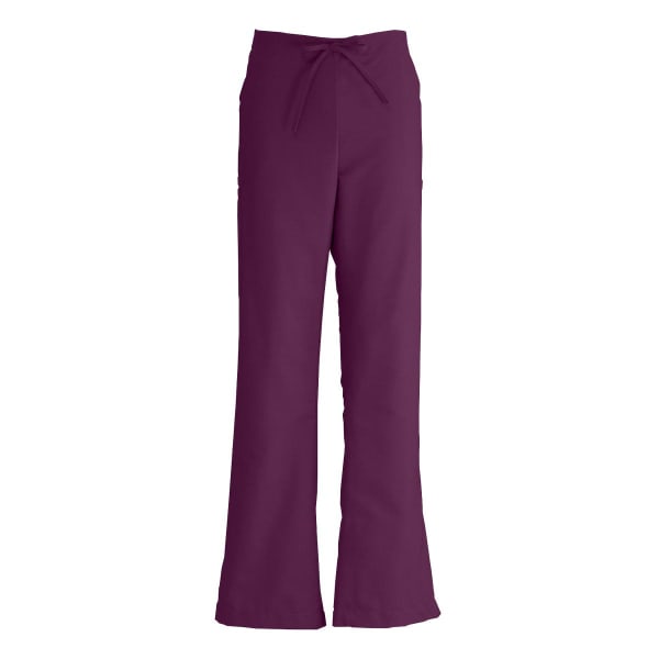 Medline ComfortEase Polyester/Cotton Modern Fit Ladies Tall Cargo Scrub Pants, Medium, Wine