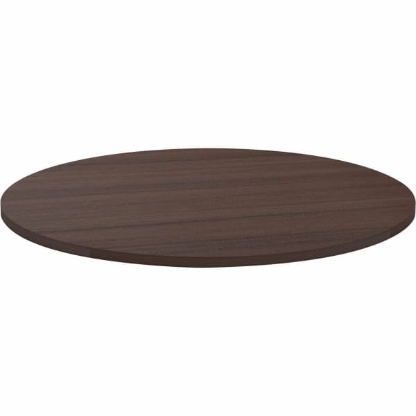 Lorell Laminate Round Conference Tabletop, 42in, Espresso