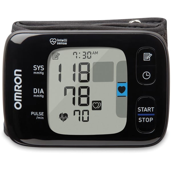 Omron 7 Series Wireless Wrist Blood Pressure Monitor - For Blood Pressure - Irregular Heartbeat Detection, Hypertension Indicator, Bluetooth Connectivity, Memory Storage