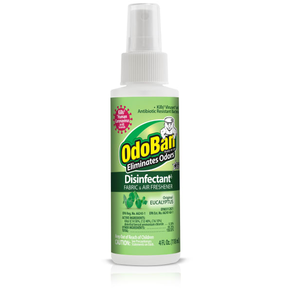 OdoBan Ready-to-Use Disinfectant And Odor Eliminator, Original Eucalyptus Scent, 4 Oz