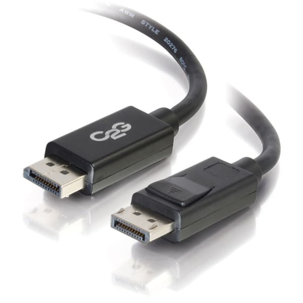 C2G 10ft DisplayPort Cable with Latches, 4K 60Hz, DisplayPort Male to DisplayPort Male, 30V - DisplayPort  - 54402