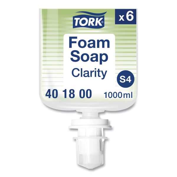 Tork Clarity Hand Soap Refill, Unscented, 1 L, 6/Carton