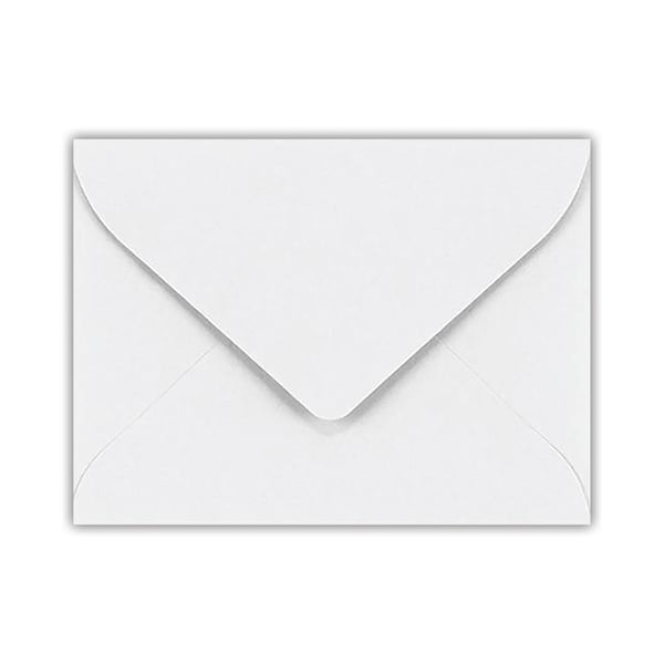 LUX Mini Envelopes, #17, Gummed Seal, Bright White, Pack Of 50