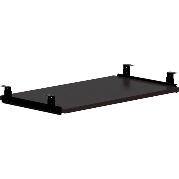 Lorell Essential Series Keyboard Tray, 13/16inH x 26inW x 15-3/4inD, Espresso