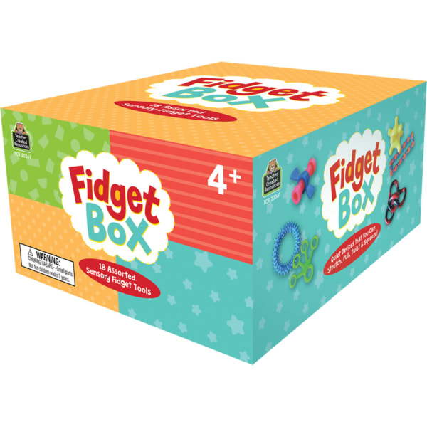 Teacher Created Resources Fidget Box, Multicolor, Set Of 18 Fidgets