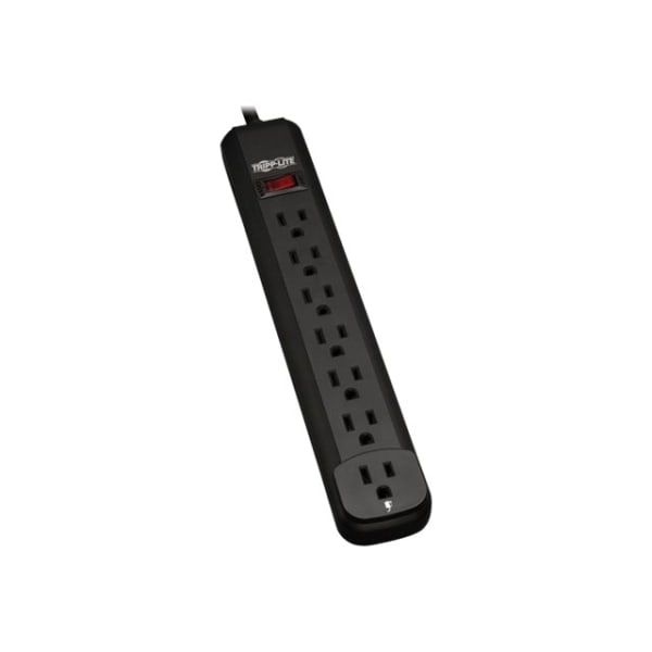 Tripp Lite Power Strip 120V 5-15R 7 Outlet 12ft Cord 5-15P Black - Power strip - 15 A - AC 120 V - 1.8 kW - PS712B
