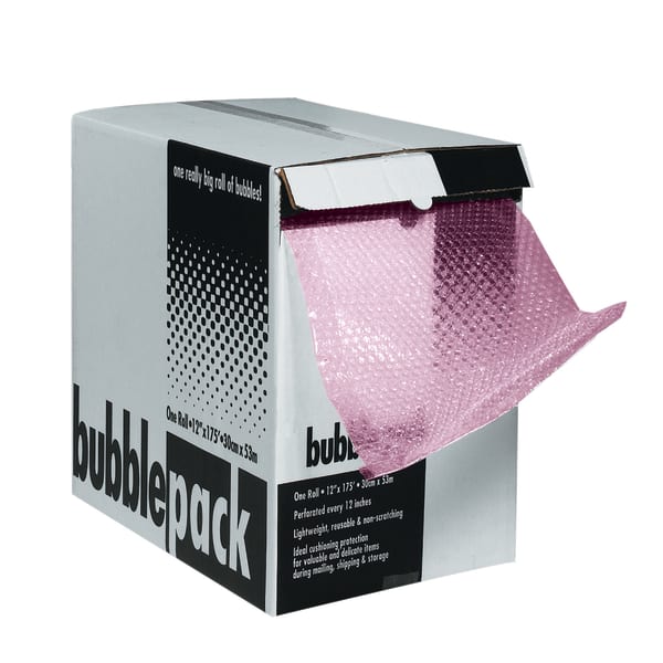 Partners Brand Bubble Dispenser Pack, Antistatic, 1/2in x 12in x 50ft