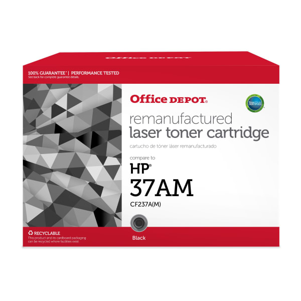 Office Depot Remanufactured Black MICR Toner Cartridge Replacement For HP 37A, OD37AM