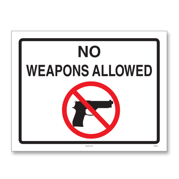 ComplyRight State Weapons Law Poster, English, North Carolina, 8-1/2in x 11in