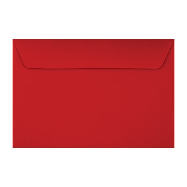 LUX Booklet 6in x 9in Envelopes, Peel & Press Closure, Holiday Red, Pack Of 250