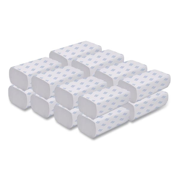 GEN Multifold Towels, 1-Ply, 9.25 x 9.05, White, 250/Pack, 16 Packs/Carton