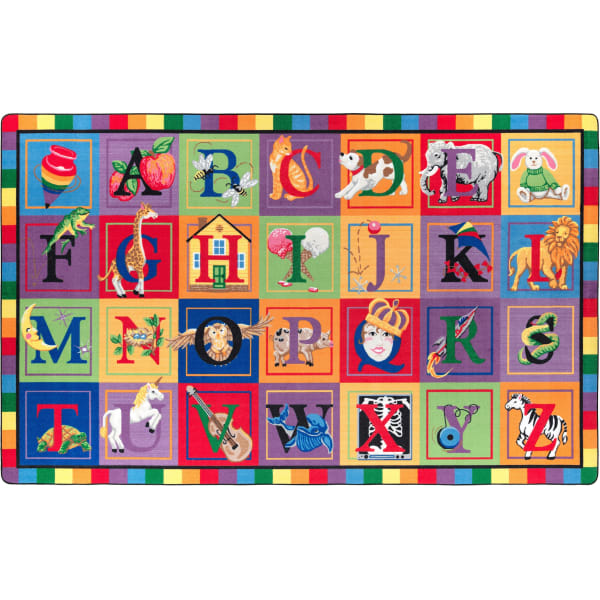 Flagship Carpets ABC Blocks Rug, 10ft 9in x 13ft 2in, Multicolor