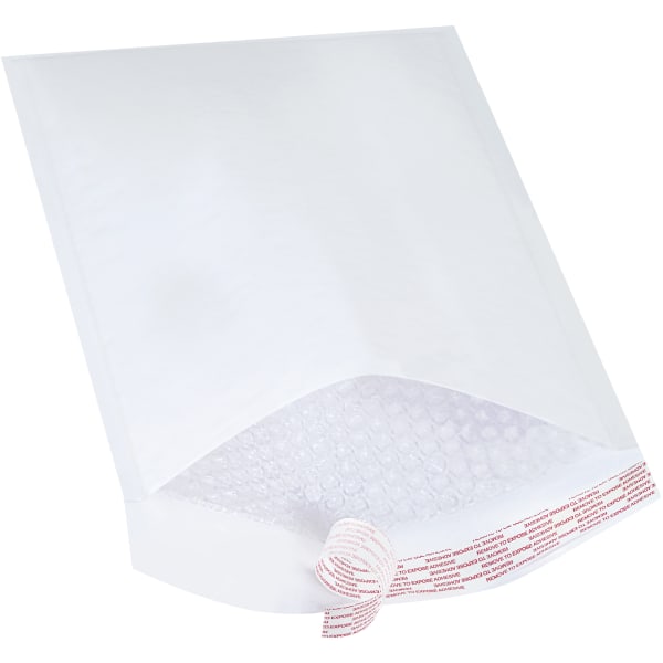 Partners Brand White Self-Seal Bubble Mailers, #4, 9 1/2in x 14 1/2in, Pack Of 100