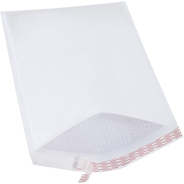 Partners Brand White Self-Seal Bubble Mailers, #7, 14 1/2in x 20in, Pack Of 50