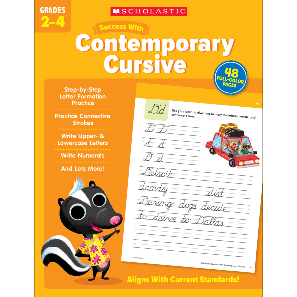 Scholastic Success With Contemporary Cursive, Grades 2 -4