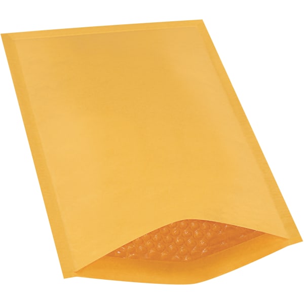 Partners Brand Kraft Heat-Seal Bubble Mailers, #3, 8 1/2in x 14in, Pack Of 100
