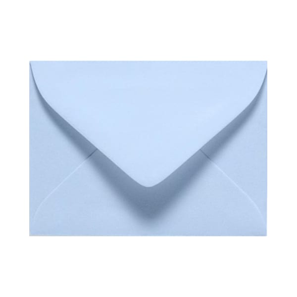 LUX Mini Envelopes, #17, Gummed Seal, Baby Blue, Pack Of 1,000
