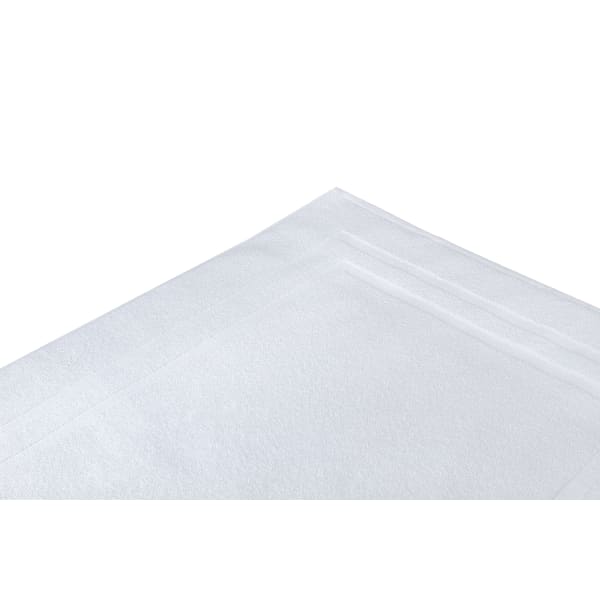 HSM Bath Mats, Sobellisima, 22in x 34in, White, Total Qty 36