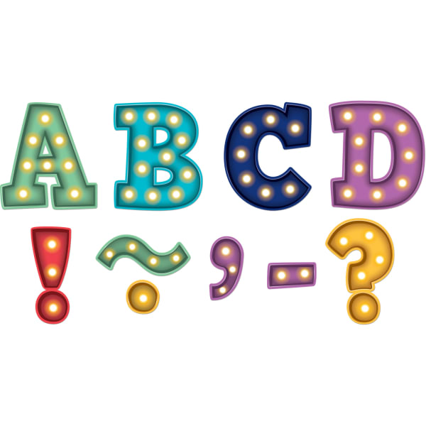 Teacher Created Resources Magnetic Letters, 3in, Marquee Bold Block, 55 Pieces