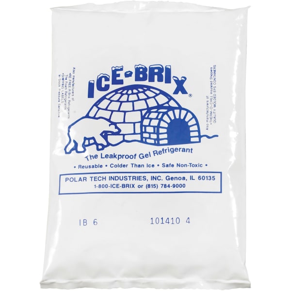 Ice-Brix Cold Packs, 6 oz, 5 1/2in x 4in x 3/4in, Box Of 48