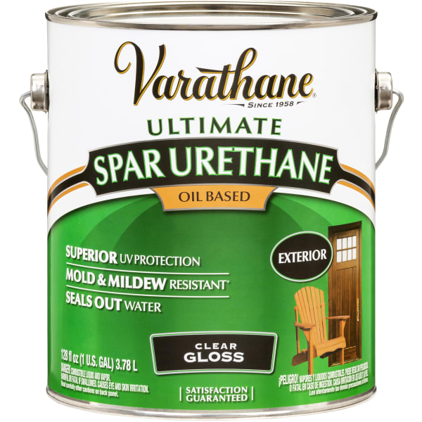 Varathane Ultimate Oil-Based Spar Urethane, 350 VOC, 1 Gallon, Clear Gloss, Pack Of 2 Cans