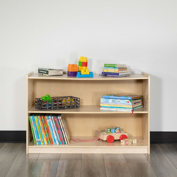 Flash Furniture Wooden School Classroom Storage Cabinet, 24inH x 36inW x 15inD, Natural