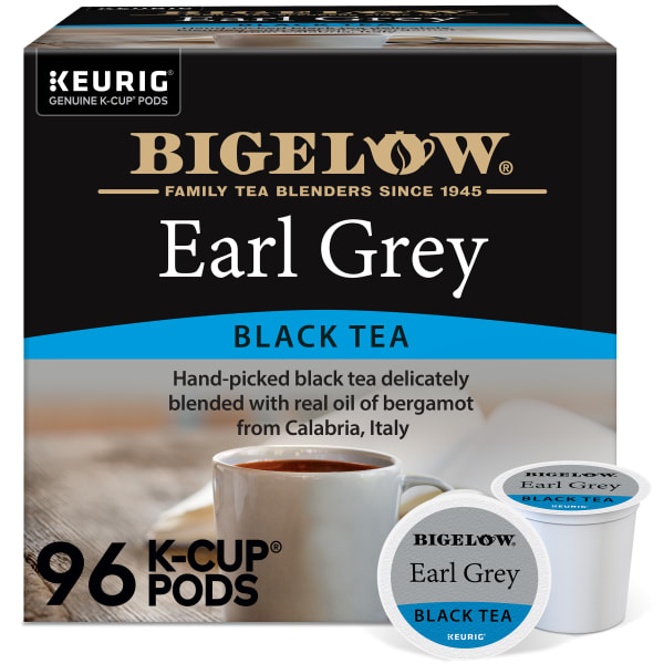 Bigelow Earl Grey Tea Keurig Single Serve K-Cup Pods, 24 Pods Per Pack, Case Of 4 Packs