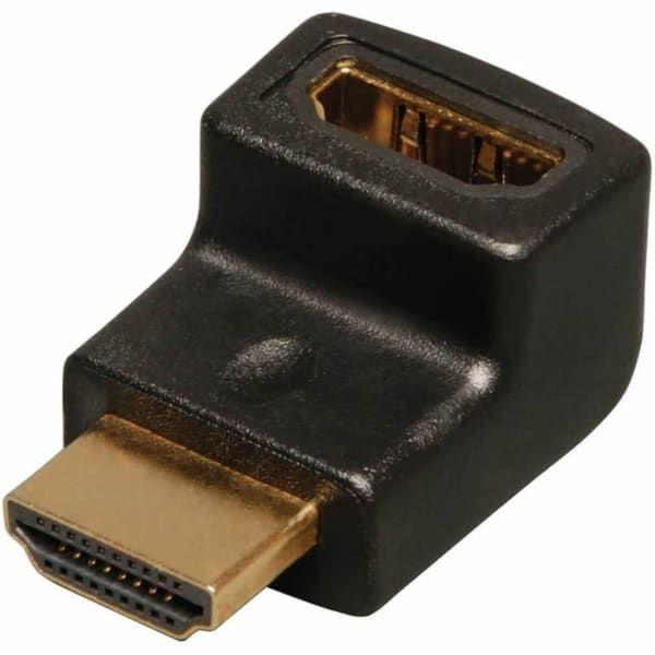 Eaton Tripp Lite Series HDMI Right Anlge Up Adapter / Coupler Compact M/F - HDMI adapter - HDMI male to HDMI female - black - right-angled connector