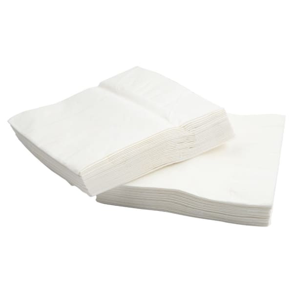 JAM PAPER Medium Lunch Napkins - 6 1/2 x 6 1/2 - White - 40/Pack