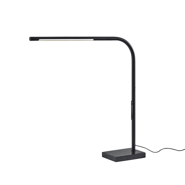 Adesso Cullen LED Desk Lamp With Smart Switch, 24inH, Black