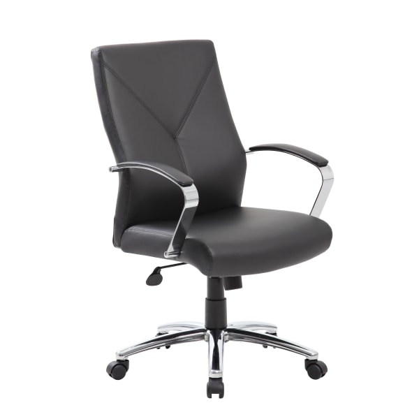 Boss Office Products Ergonomic High-Back Chair, Black