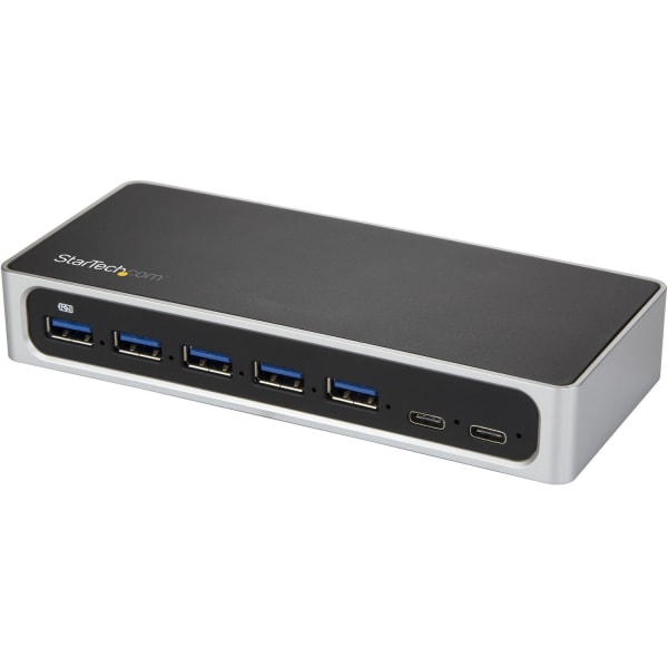 StarTech.com 7 Port USB C Hub - USB-C to 5x USB-A and 2x USB-C - USB 3.0 - 7 port USB Hub - USB C to USB A Hub - HB30C5A2CSC