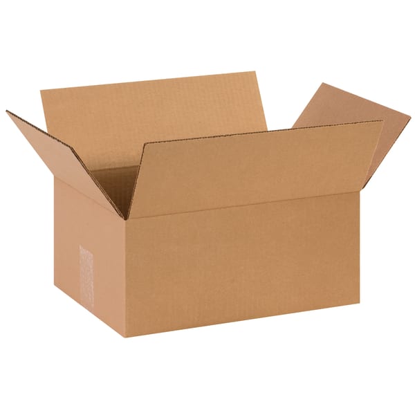 Partners Brand Corrugated Boxes, 14in x 10in x 6in, Kraft, Pack Of 25