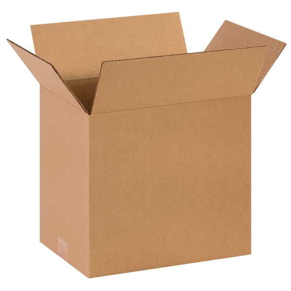 Partners Brand Corrugated Boxes, 14in x 10in x 12in, Kraft, Pack Of 25
