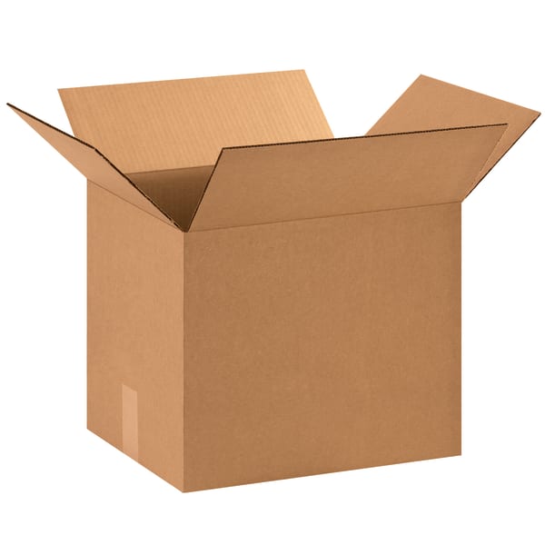 Partners Brand Corrugated Boxes, 15in x 12in x 12in, Kraft, Pack Of 25