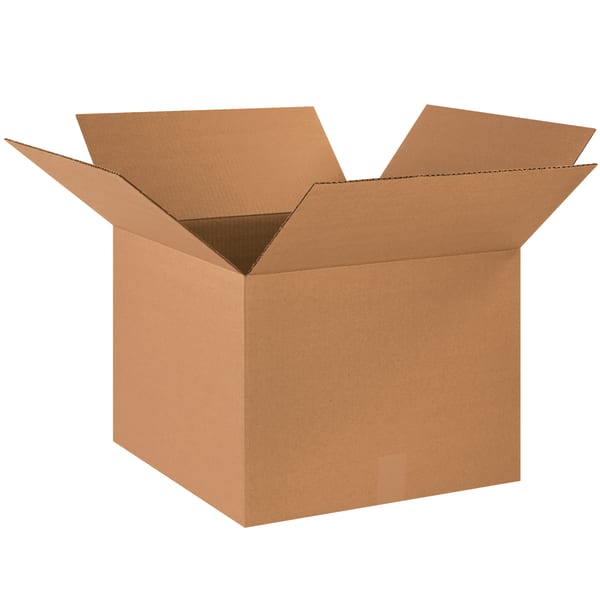Partners Brand Corrugated Boxes, 18in x 18in x 14in, Kraft, Pack Of 20