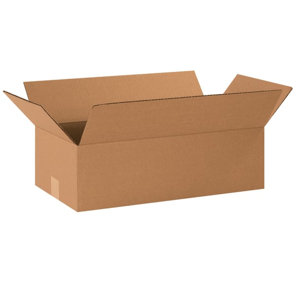 Partners Brand Long Corrugated Boxes, 20in x 10in x 6in, Kraft, Pack Of 25